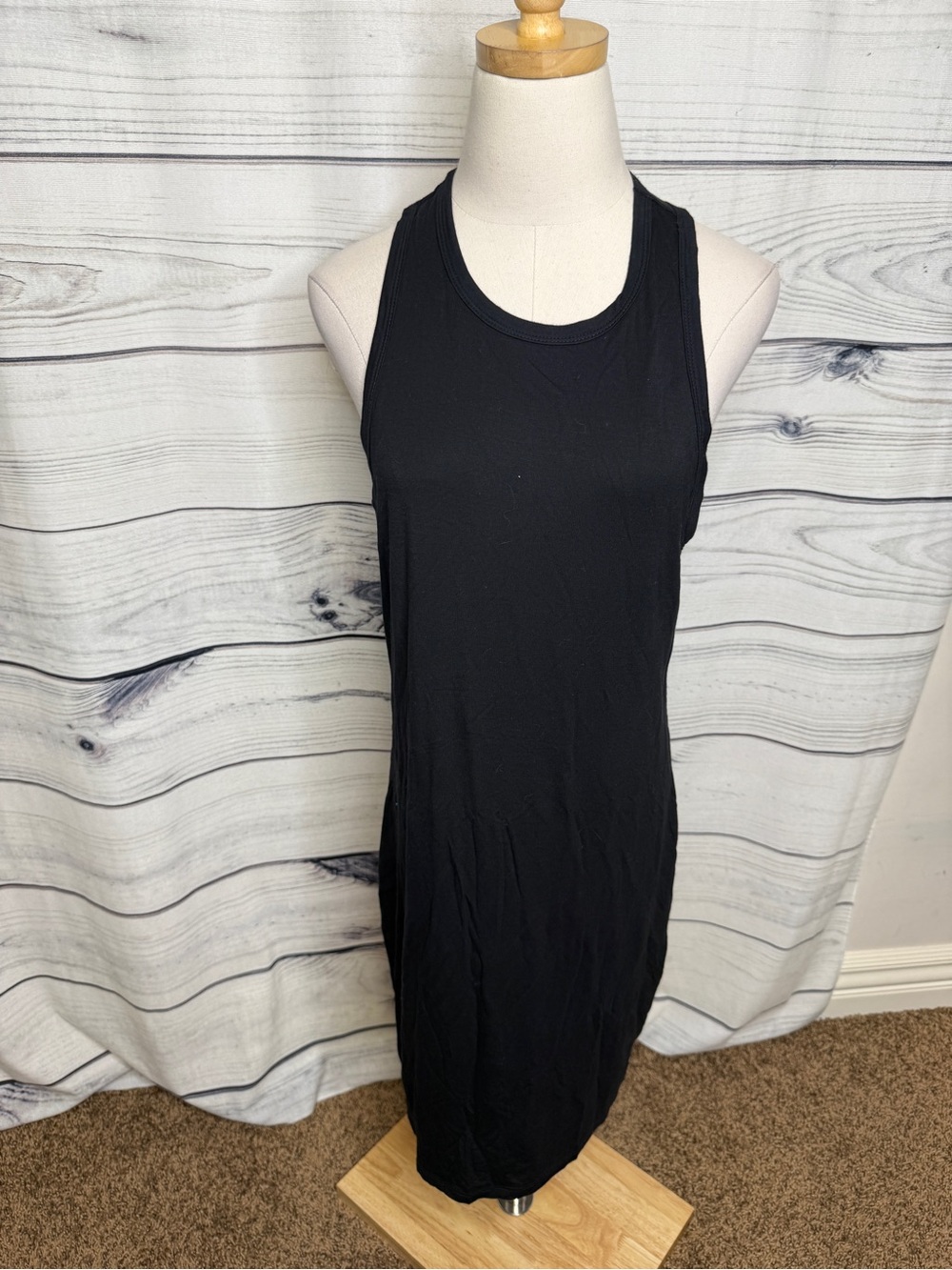 Gentle Fawn Black Racerback Midi Dress